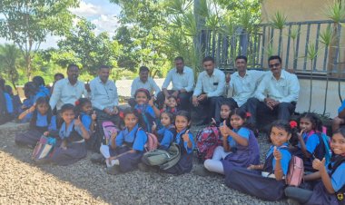 पालखेड शाळेची सह्याद्री फार्म कंपनीला भेट.!  क्षेत्रभेटीतून घेतला कंपनीच्या कामकाजाचा अनुभव