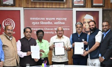 यशवंतराव चव्हाण महाराष्ट्र मुक्त विद्यापीठ आणि बीव्हीजी इंडियामध्ये इंटर्नशिप- अप्रेंटिसशिप ऑन जॉब ट्रेनिंग सामंजस्य करार...