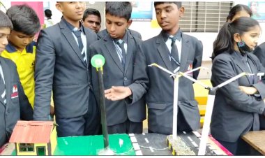 दिंडोरीच्या बालभारती पब्लिक स्कूलमध्ये विज्ञान दिन.! विज्ञान प्रदर्शनात विद्यार्थ्यांचा उत्स्फूर्त सहभाग...