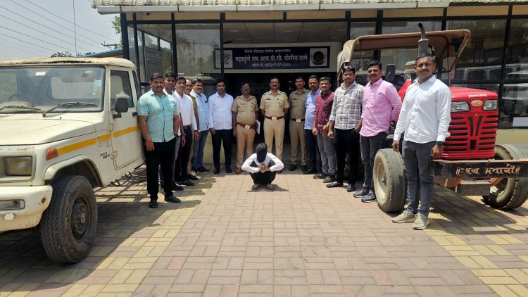 BIG BREAKING : महाळुंगे MIDC पोलिसांची धडाकेबाज कारवाई, संगमनेर तालुक्यातील ट्रॅकर चोर पकडला..!