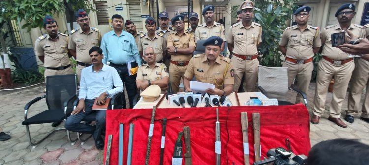 दरोड्याच्या तयारीत असलेली सराईत गुन्हेगारांची बीड जिल्ह्यातील टोळी घातक शस्त्रासह जेरबंद...