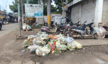 चाकण शहरात कचऱ्याचा बकाल कारभार.! नगरपरिषदेची उघडपणे बेफिकिरी...