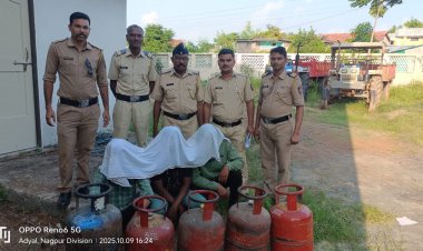 अड्याळ पोलिसांचा धडाकेबाज कारनामा.! सिलेंडर चोरीचा पर्दाफाश - चार चोरटे गजाआड...