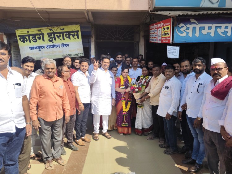 राजकीय : चाकण नगरपरिषदेच्या निवडणूकीतील वॉर्ड क्रमांक ७ मधून राष्ट्रवादी काँग्रेसच्या वर्षा सुयोग शेवकरी यांची बिनविरोध निवड..!