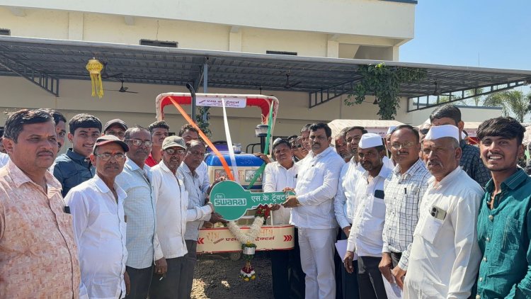 खेड तालुक्यात ४५ शेतकऱ्यांना ट्रॅक्टर व अवजारांचे वितरण.! आ. बाबाजी काळे यांच्या हस्ते महाडीबीटी योजनेंतर्गत वितरण सोहळा