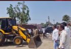 राजगुरूनगरमध्ये PMRDA ची धडक कारवाई; अतिक्रमणांवर बुलडोझर, व्यापाऱ्यांमध्ये संताप...
