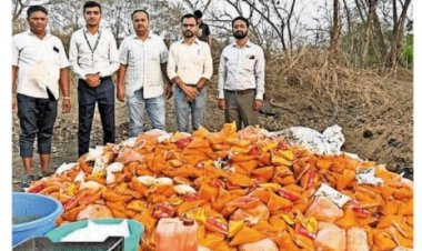 खेड-मावळमध्ये भेसळखोरांवर अन्न व औषध प्रशासनाचा धडक छापा..! 3,282 किलो केमिकलयुक्त मँगो पल्प जप्त...