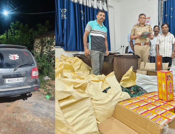 अड्याळ पोलिसांचा धडाकेबाज पाठलाग; १४ लाखांचा सुगंधित तंबाखू जप्त...