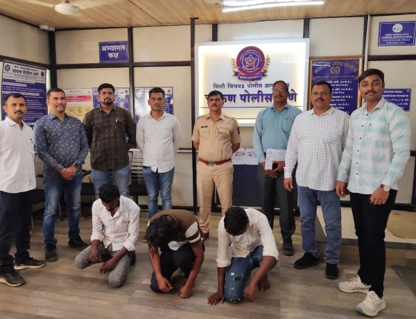 चाकण उत्तर पोलिसांची मोठी कारवाई : विद्युत ट्रान्सफॉर्मर चोरी करणाऱ्या सराईत टोळीचा पर्दाफाश...