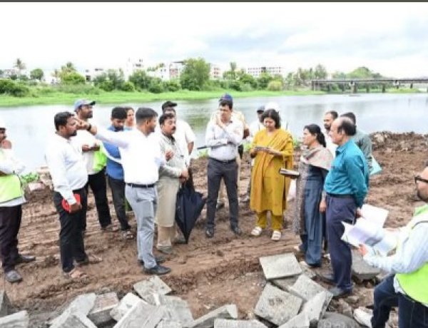 देहूतील इंद्रायणी घाटाचा कायापालट.!  वारकऱ्यांच्या सेवेसाठी १३.०८ कोटींच्या विकासकामांना वेग...