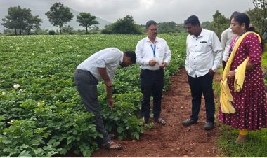 औदर येथे कृषी विभागाच्या अधिकाऱ्यांकडून विविध शेती प्रकल्पांची पाहणी; शेतकऱ्यांसाठी लवकरच विशेष मार्गदर्शन शिबिर