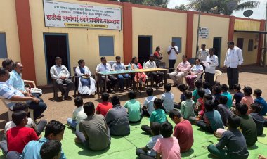 लोक कल्याणकारी सामाजिक संस्था व पोलीस मित्र समितीचा स्तुत्य उपक्रम; विद्यार्थ्यांना शालेय साहित्याचे वाटप, आरोग्य तपासणी शिबिराचे आयोजन
