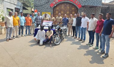 साताऱ्यात ज्वेलर्स शॉप फोडून चोरी करणाऱ्या दोघांना अटक; १०.३० लाखांचा मुद्देमाल जप्त! सातारा शहर डी.बी. पथकाची धडाकेबाज कारवाई