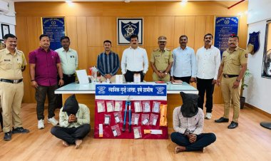 खेड तालुक्यातील वाडा येथे ज्वेलर्स दुकानात चोरी करणाऱ्या दोघांना अटक; १० गुन्हे उघडकीस! स्थानिक गुन्हे शाखा व खेड पोलिसांची संयुक्त कारवाई