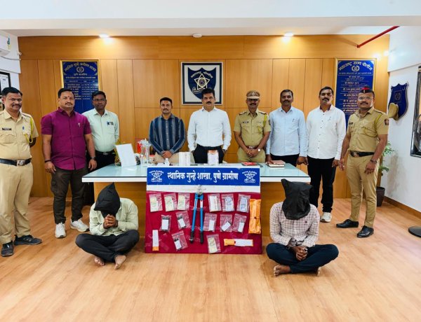 खेड तालुक्यातील वाडा येथे ज्वेलर्स दुकानात चोरी करणाऱ्या दोघांना अटक; १० गुन्हे उघडकीस! स्थानिक गुन्हे शाखा व खेड पोलिसांची संयुक्त कारवाई